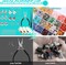 Jewelry Making Kits for Adults Women with 28 Colors Crystal Beads, 1660Pcs Crystal Bead Ring Maker Kit with Jewelry Making Supplies
